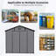 Remise de rangement extérieure 8 pi x 10 pi avec fenêtre et plancher