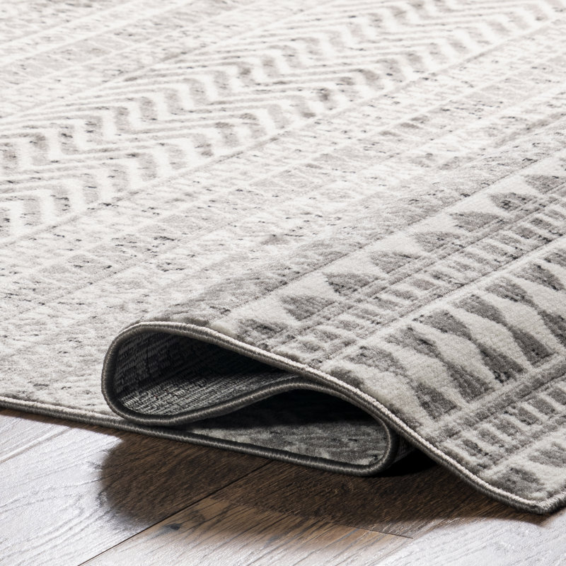 Tapis gris Amira, Carré 6 pi
