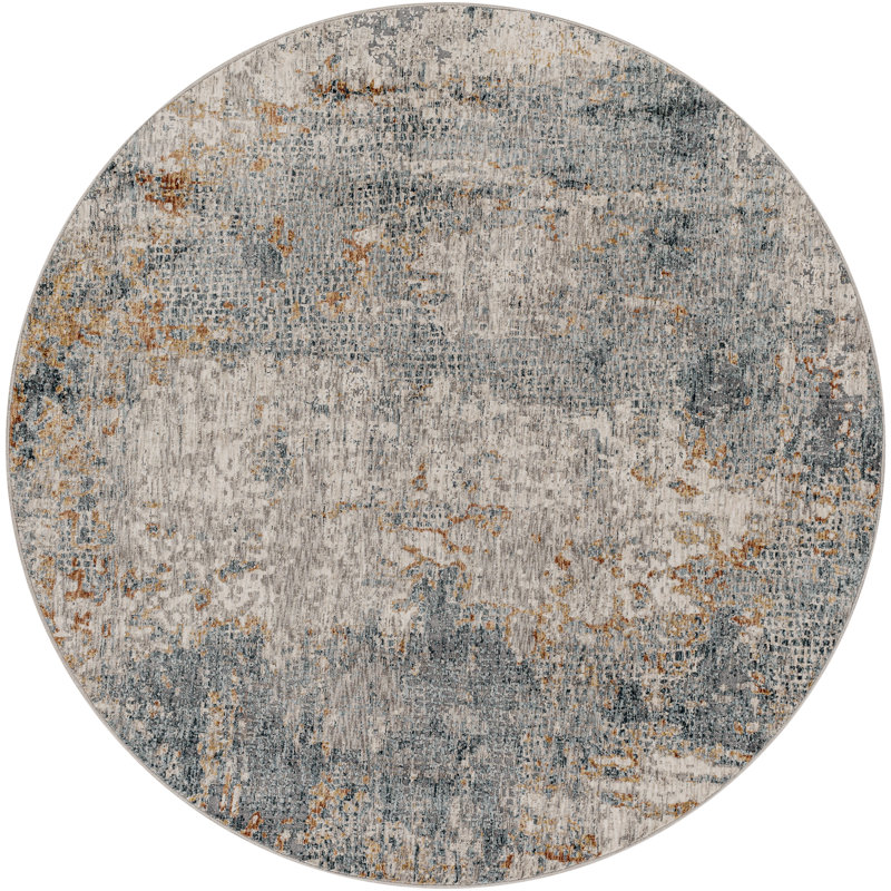 Addisyn Abstract Indoor Rug, Round 7'10"