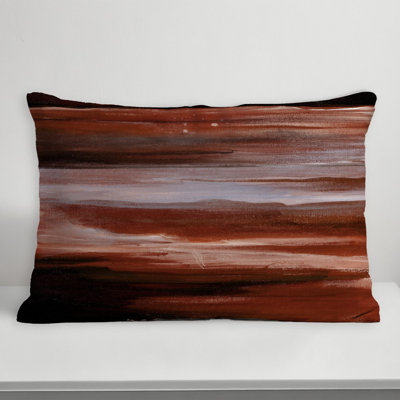 Abstract Outdoor Reversible Throw Pillow