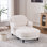 Chaise rembourrée, canapé-lit simple en lin confortable, fauteuil de repos dans la chambre à coucher du salon