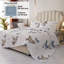 Ensemble de courtepointe Butterfly: couvre-lit papillon blanc doux pour la décoration de la chambre à coucher-100634361
