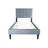 Gray Linen Twin Bed With 12 Headboard And Adjustable Cozy Feeling Modern Feature-2119282461