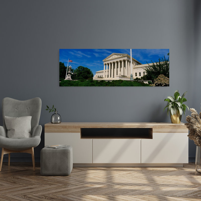 US Supreme Court Building Washington DC District Of Columbia USA by Murat Taner - Wrapped Canvas Panoramic Print