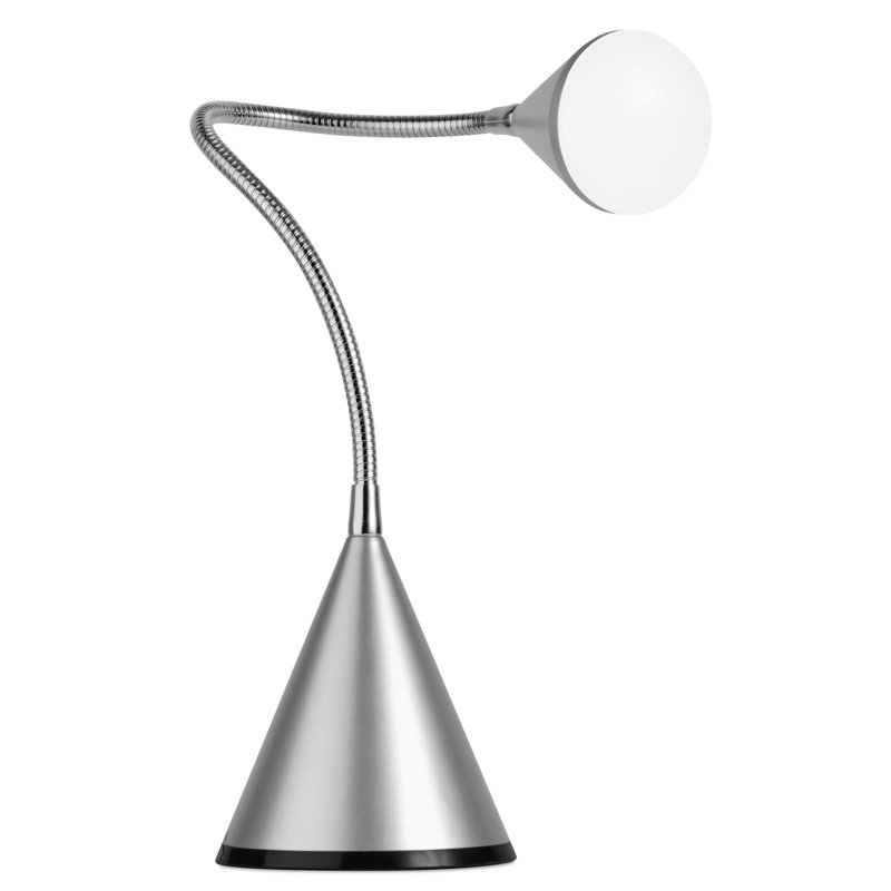 OttLite LED Cone Desk Lamp, Silver