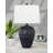 Raso 28 in. Satin Black Table Lamp