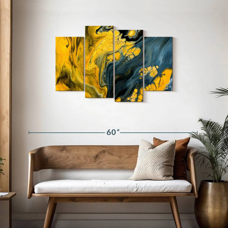 Avery Marbled Abstract, 27" H x 43" W