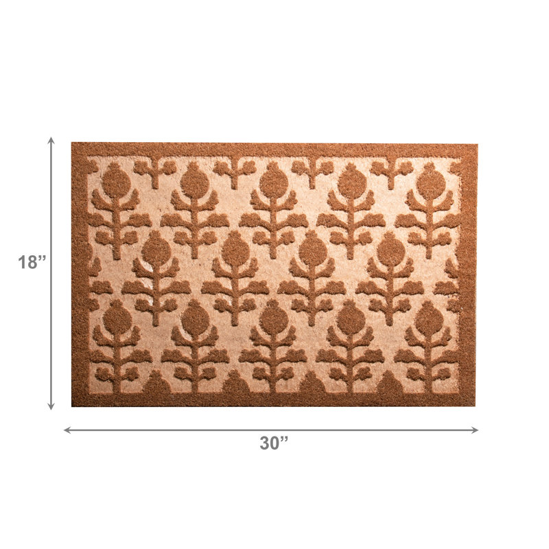 Tapis de porte gaufré fleur de lys