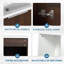 Meuble-lavabo simple 35,62 po avec plateau en résine Lecanto-1675398792