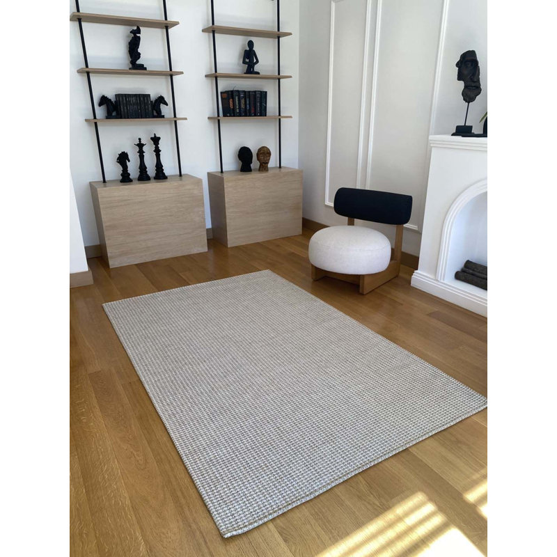 Tapis en coton à motif de kilim en Laurier, Tapis de couloir 3 pi 3 po x 6 pi 7 po