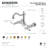 Kingston Brass Tudor Double-Handle 2-Hole Wall-Mount Bridge Kitchen Faucet-93676181