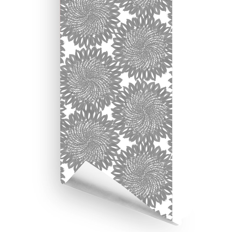 Rouleau de papier peint L 10 pi x l 24 po Demmer, Gris