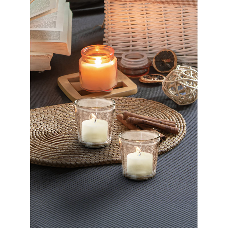 Bougie votive 10 heures Ebern Designs, Ivoire, 36