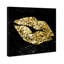 «Gold and Black Kiss», impression sur toile-43874085