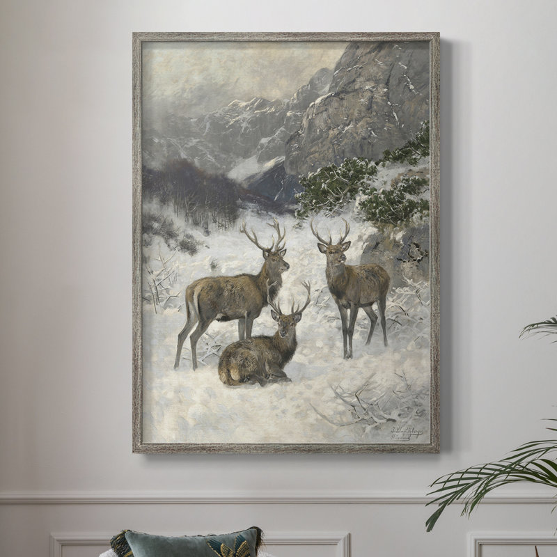 «Vintage Animal Print», reproduction encadrée en bois massif