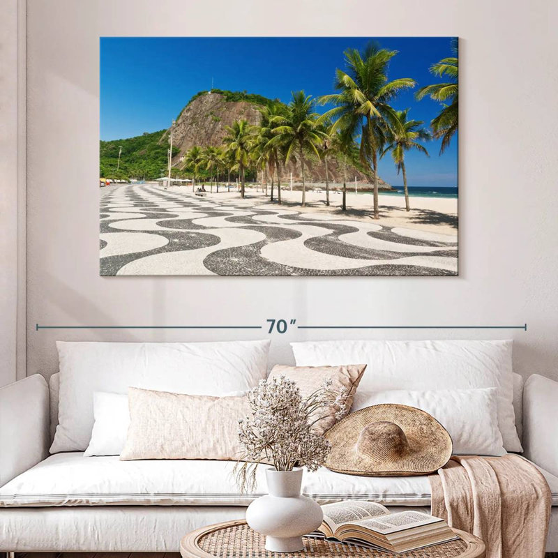 Gillard Copacabana Beach Sidewalk, H 34 po x l 51 po