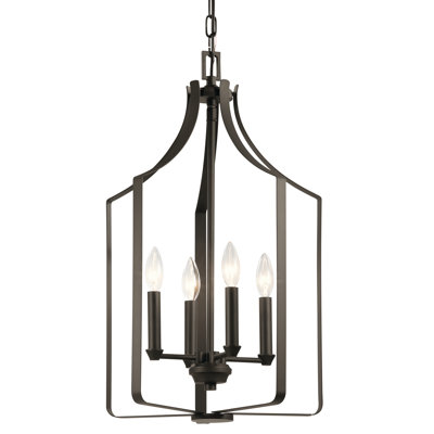 4 - Light Lantern Geometric Chandelier