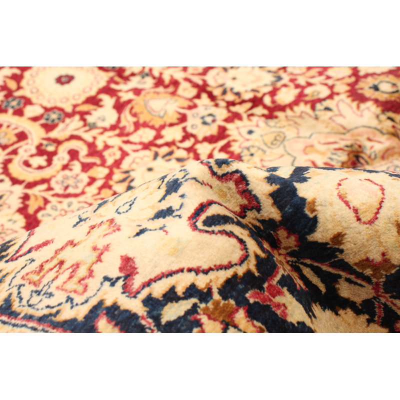 One-of-a-Kind Rectangle 6'1" X 9' New Age Wool Area Rug in Red