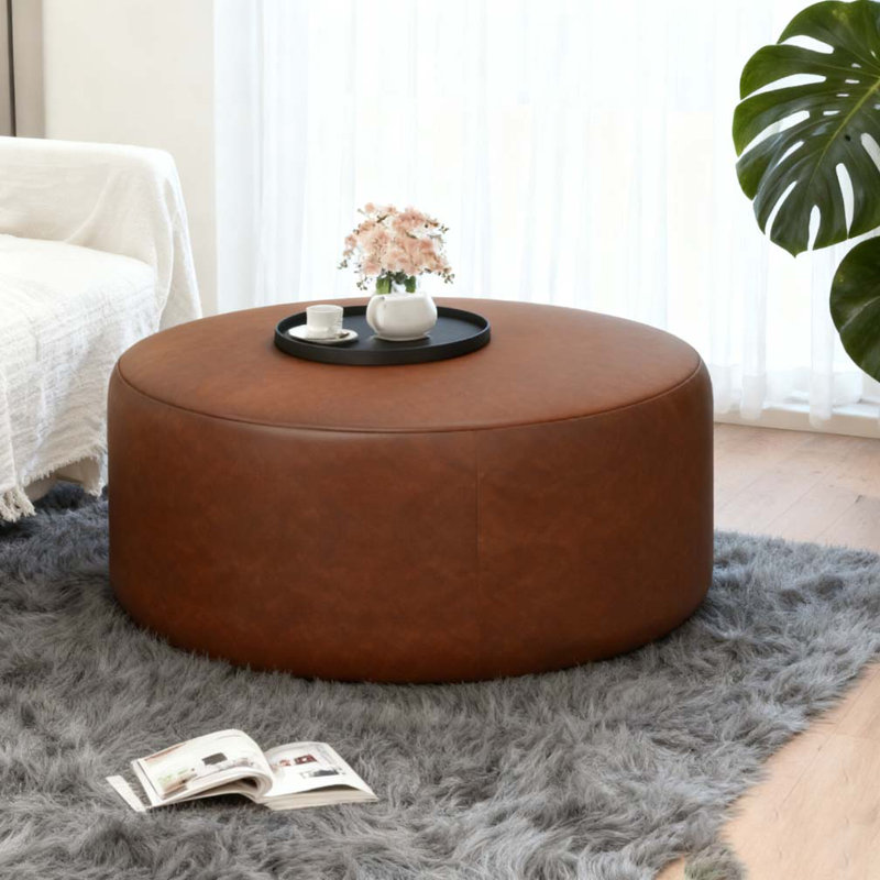 Upholstered Round Ottoman