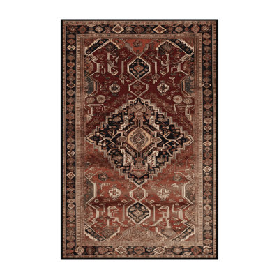 Machine Washable Persian Brown Area Rug