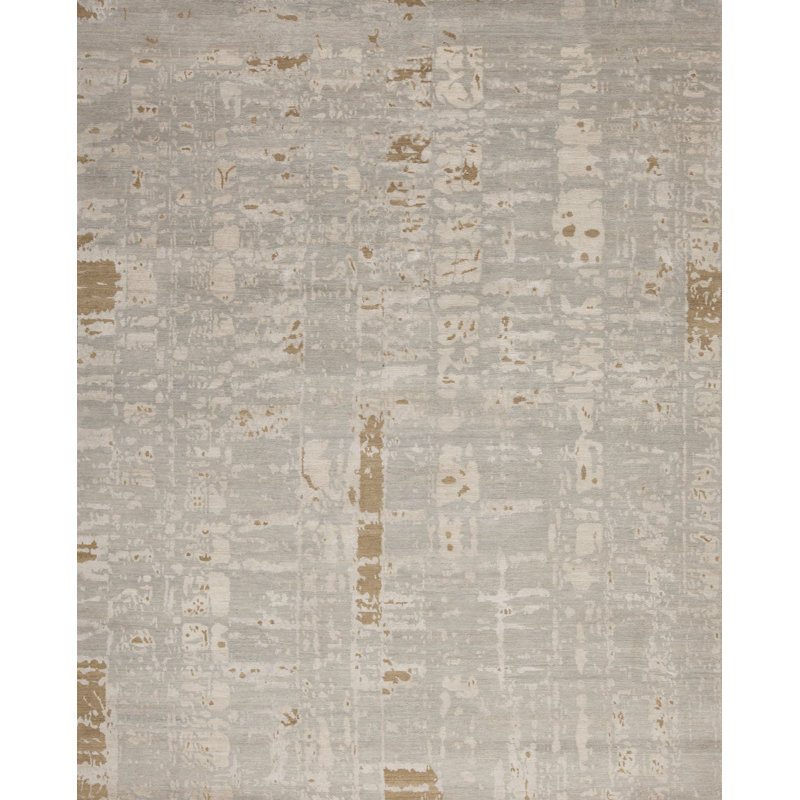 Modern Tibet Hand Knotted Area Rug, Rectangle 4' x 6'