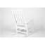 Ensemble de chaises berçantes toutes saisons avec table d'appoint, ensemble de chaises berçantes 3 pièces à texture de bois, blanc (comprend 2 chaises berçantes et 1 table)-243071630