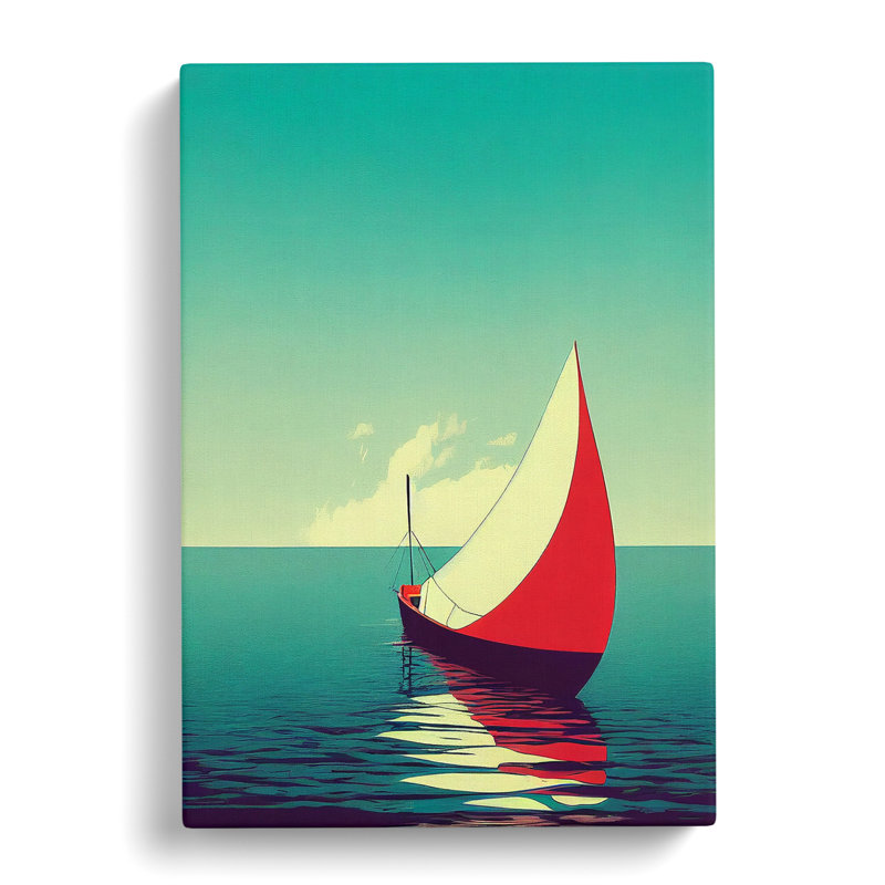 Awesome Boat - Wrapped Canvas, 50cm H x 35cm W x 3cm D
