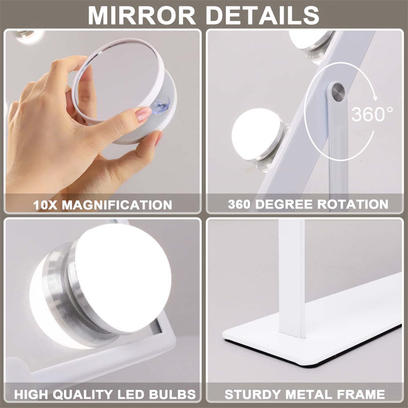 Demetrias Metal Rectangle Floor Mirror