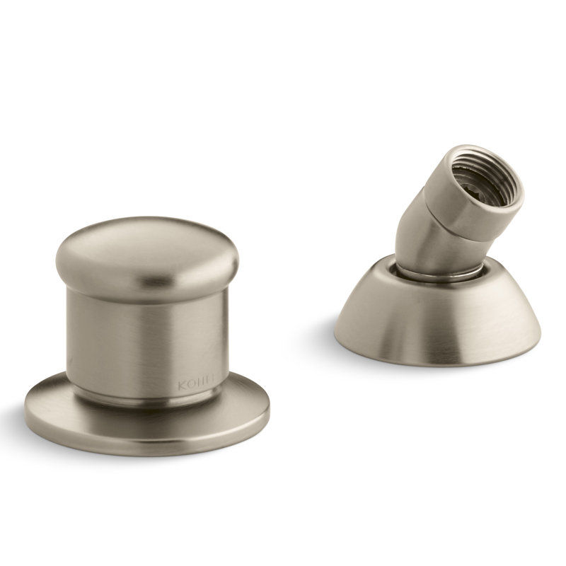 Soupape d'inverseur à deux sens et guide de tuyau pour douche à main, Bronze brossé vibrant