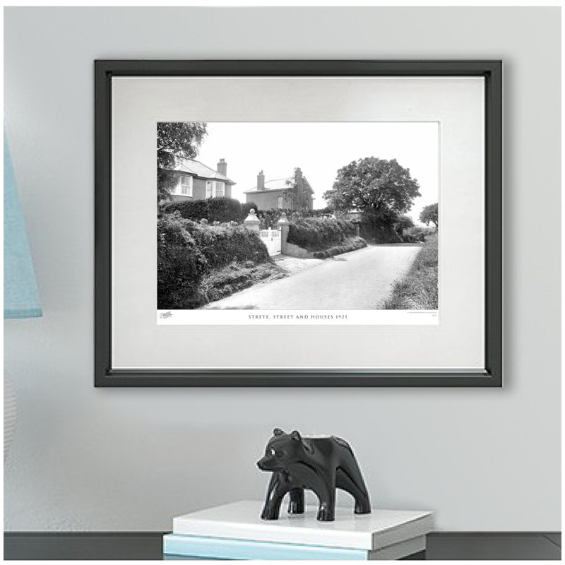 Strete, Street And Houses 1925 by Francis Frith - Single Picture Frame Print, 28cm H x 36cm W x 2.3cm D