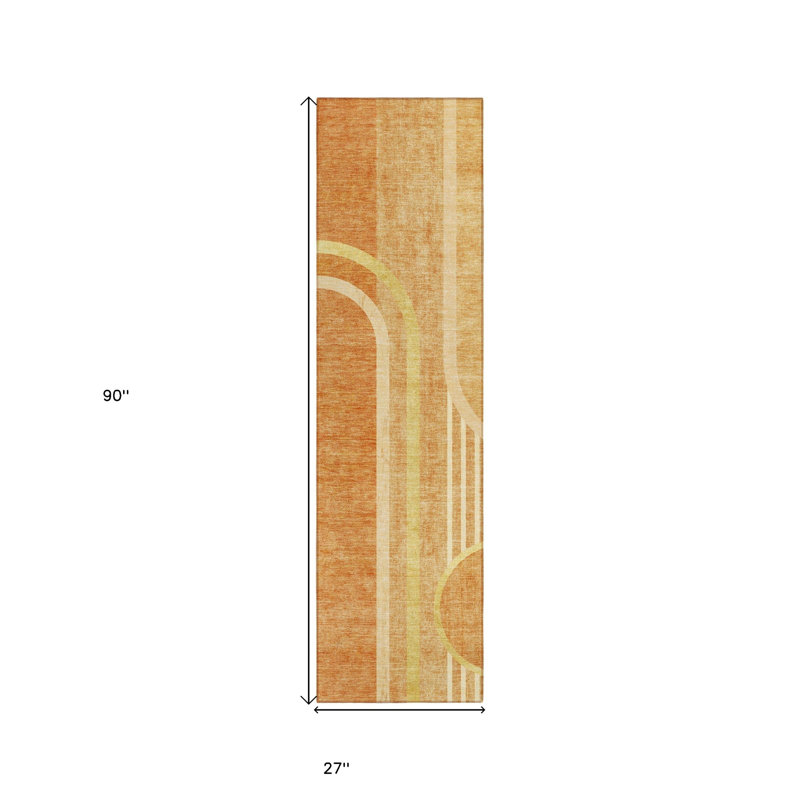 Tapis de couloir intérieur extérieur antidérapant lavable en terre cuite
