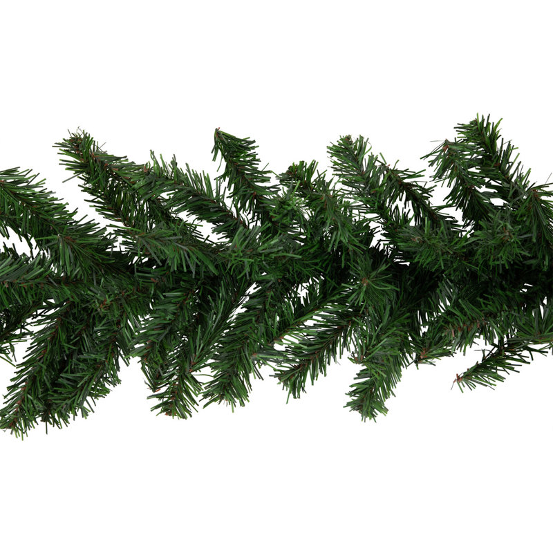 Guirlande de Noël canadienne, H 8 po x L 1200 po x P 8 po, Green