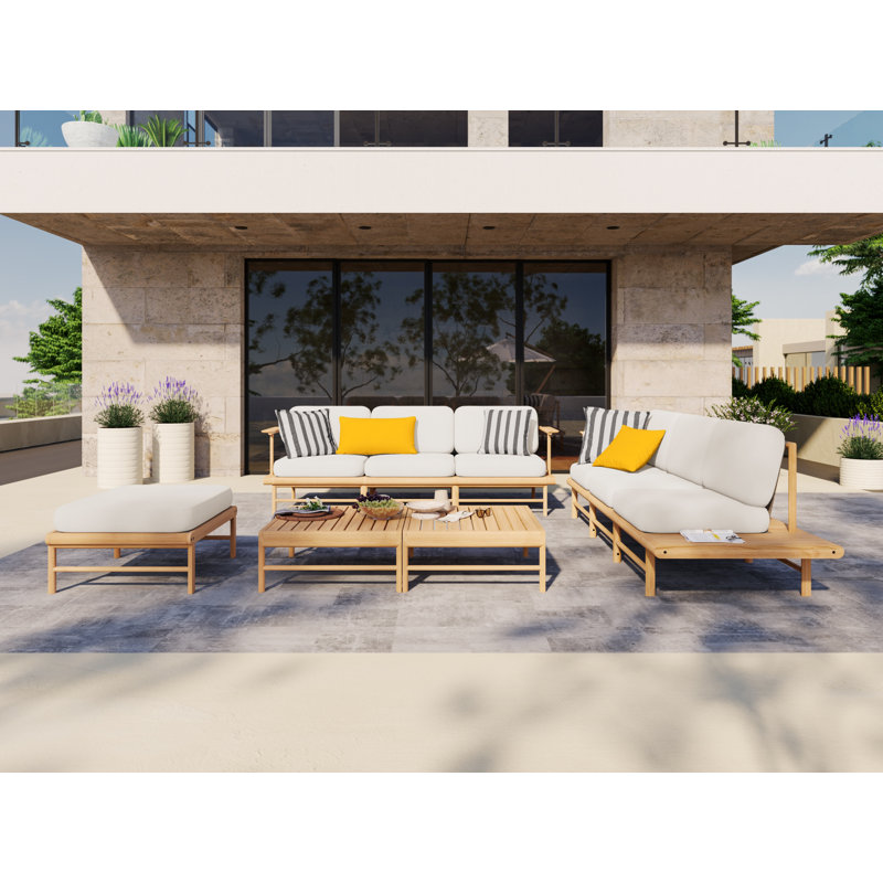 Indoor / Outdoor Square Cushion, Yellow