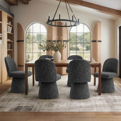 Upholstered Swivel Dining Side Chair