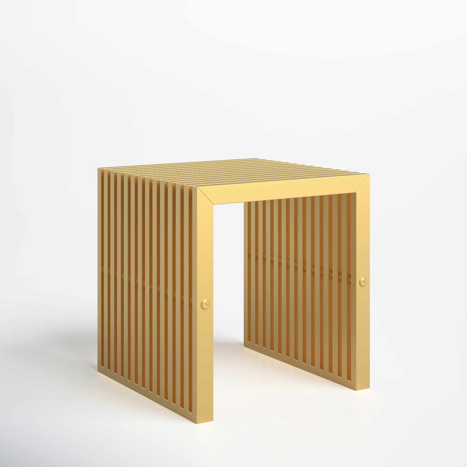 Jules Accent Stool, Gold