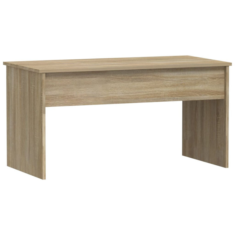 Lesath Manufactured Wood Yes Frame Single Coffee Table with Storage, 20.7" H x 40.2" L x 19.9" W, Sonoma Oak