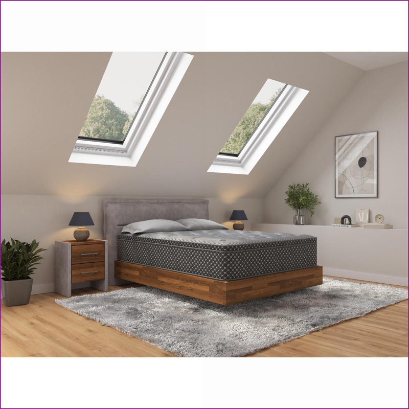 Mattresses, 13'' Quilted Eurotop Hybrid Twin XL Plush Mattress | Foam+Spring | Charcoal Gray
2Description, Twin XL