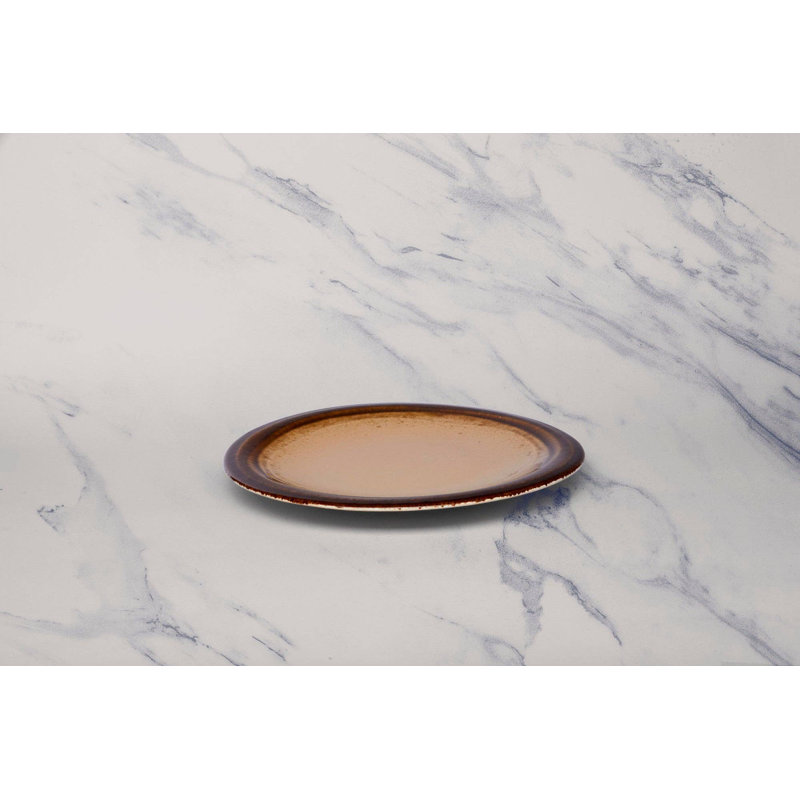 Assiette plate en porcelaine de qualité supérieure SAHara | Assiette plate Splash Sahara | Va au micro-ondes et au lave-vaisselle