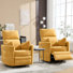 Deluxe Swivel Rocker Power Recliner With Adjustable Pillow For Ultimate Comfort