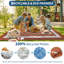 Tapis de paille en plastique imperméable Grid pour porche, terrasse, véhicule récréatif, balcon, cour arrière-912845538-912845550