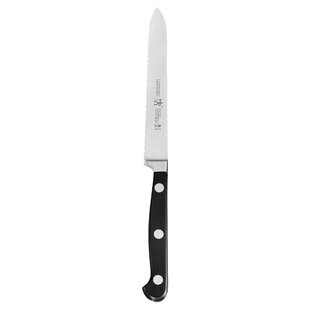 BenchMark Tomato Knife 3.5" Micro-Serrated Ceramic Blade -Red Polymer  Handle