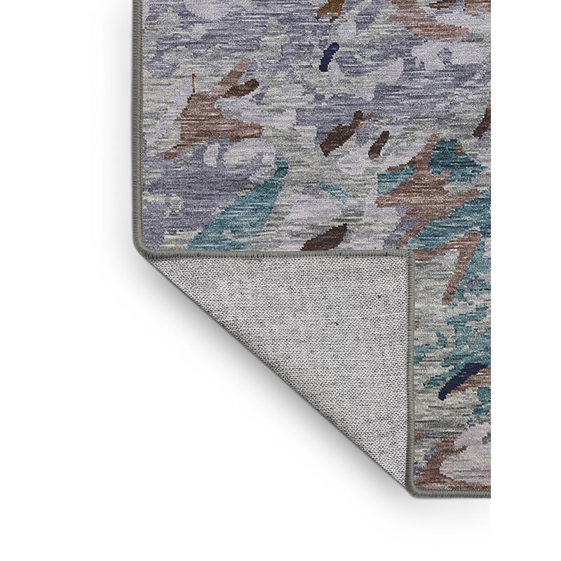 Tapis 100% moderne 1527 de style Mid-Century lavable à la machine, Rectangle 2 pi x 5 pi