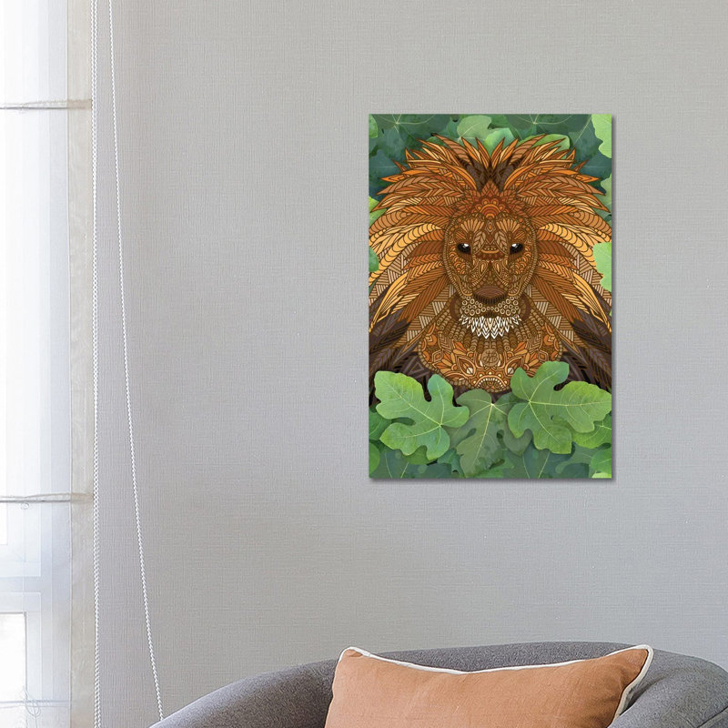 Lion King Of The Jungle by Angelika Parker - Wrapped Canvas Print, 66.04 cm H x 45.72 cm W
