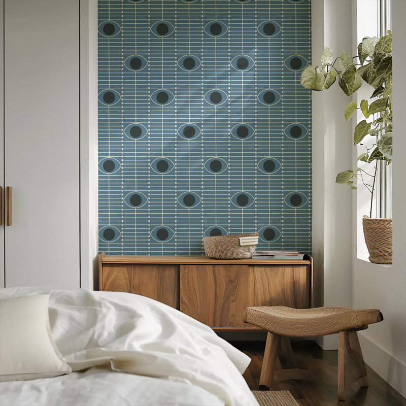 Osidan - Papier peint ombre bleue
