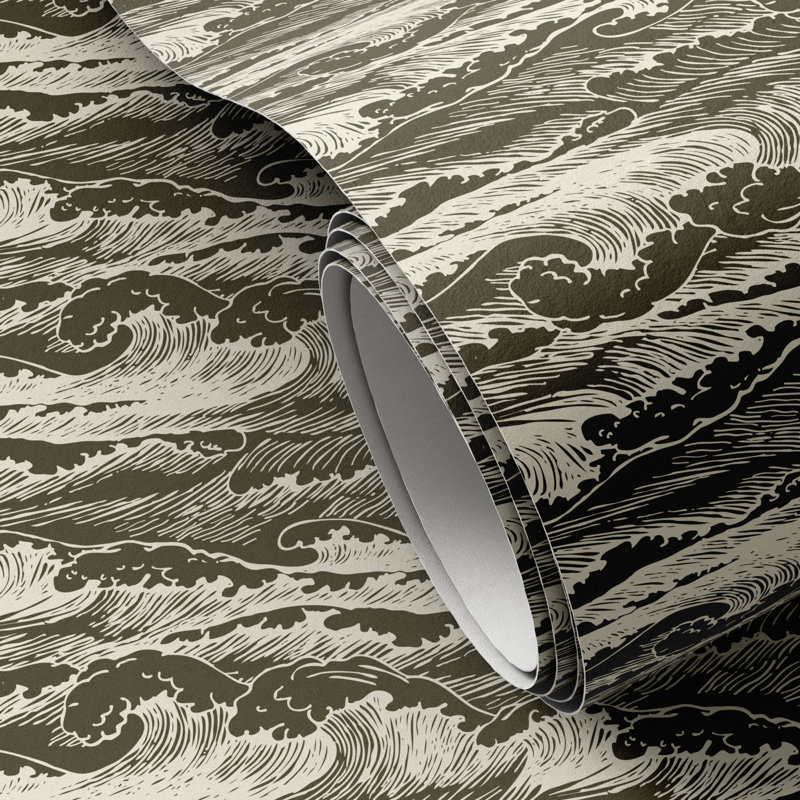 Abstract Wallpaper Roll by Getty Images, Olive I