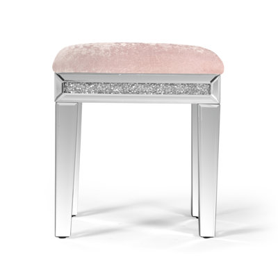 Mikayil Vanity Stool Makeup Vanity Table Chair by Mercer41