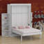 Lit escamotable avec armoire murale cachée-1413165094