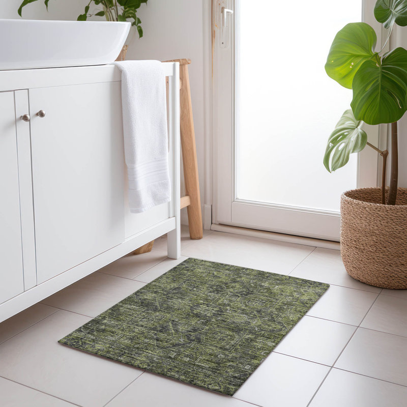 Tapis intérieur / extérieur Bridesdale, Rectangle 1 pi 8 po x 2 pi 6 po