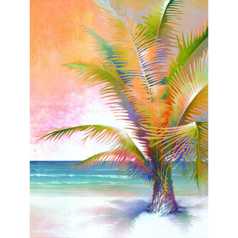 " Sunset Palm ", 40" H x 30" W