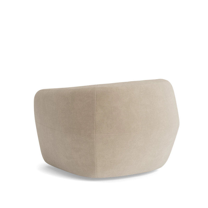 Elaine Swivel Chair, Velvet - Beige